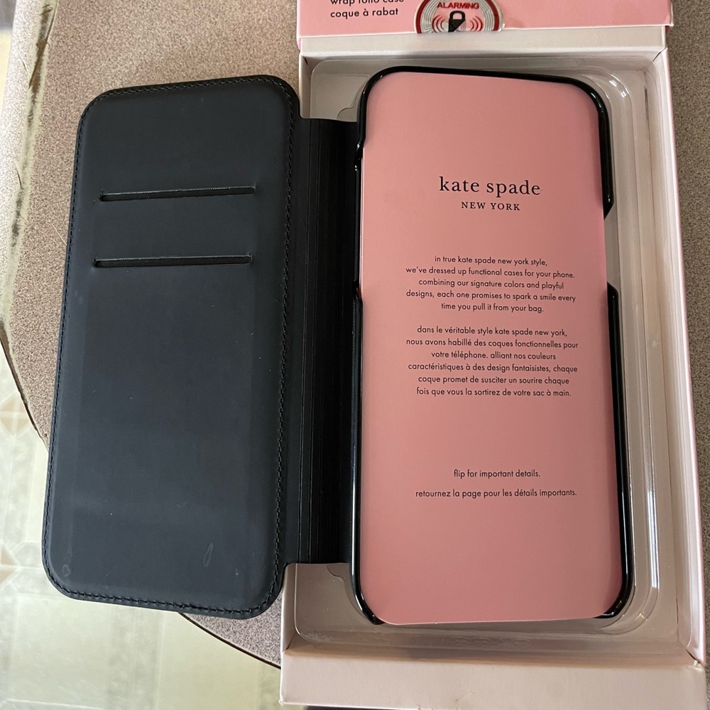 Kate Spade I phone 12 pro max folio case